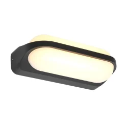 Aluminium buitenlamp zwart inclusief LED