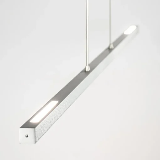 Aluminium LED hanglamp nikkel mat inclusief dimmer
