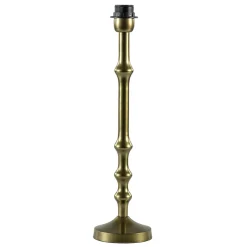 Antiek bronzen lampvoet Semut exclusief kap