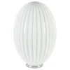 Art Deco tafellamp chroom met opaal glazen kap