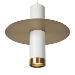 Badkamer hanglamp GU10 spot cilinder wit/brons