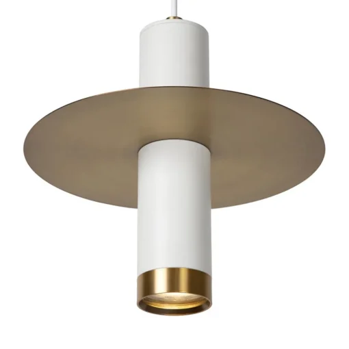 Badkamer hanglamp GU10 spot cilinder wit/brons