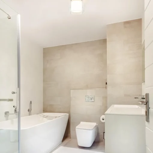 Badkamer plafondlamp helder met opaal glas IP44