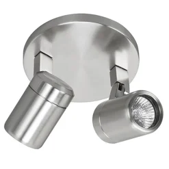 Badkamerlamp Rain  2 lichts nikkel IP44