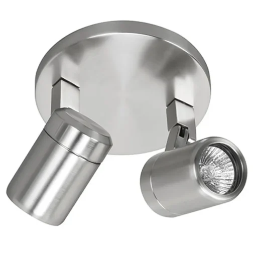 Badkamerlamp Rain  2 lichts nikkel IP44