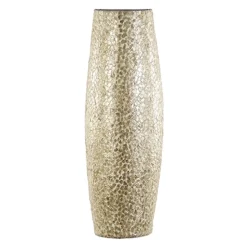 Beach wandlamp goud capiz schelpen