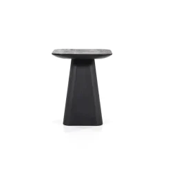 Bijzettafel Aron zwart 40x40 cm