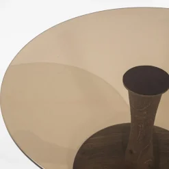 Bijzettafel Boogie bruin Ø60 cm