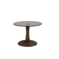 Bijzettafel Boogie S bruin Ø55 cm