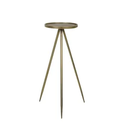 Bijzettafel Envira antiek goud Ø30x80.5 cm