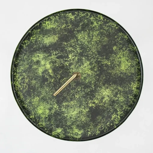 Bijzettafel Saphire groen met brons 39 cm