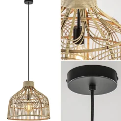 Botanische hanglamp Pocita rotan naturel 48 cm