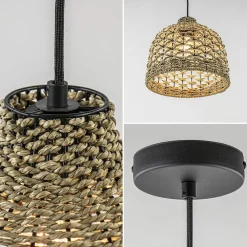 Botanische hanglamp touw 30 cm