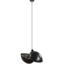 Botanische hanglamp zwart 50 cm