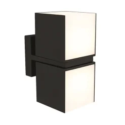Buitenlamp Cuba double square zwart IP54