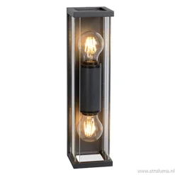 Buitenlamp 2L lantaarn antraciet IP54