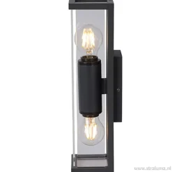 Buitenlamp 2L lantaarn antraciet IP54