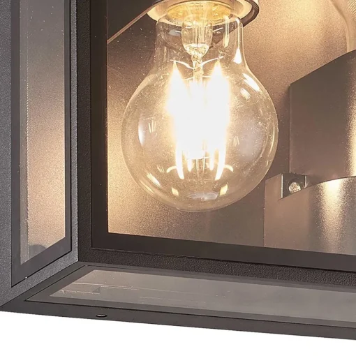 Buitenlamp lantaarn vierkant antraciet IP65
