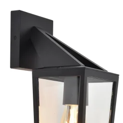 Buitenlamp lantaarn zwart IP44