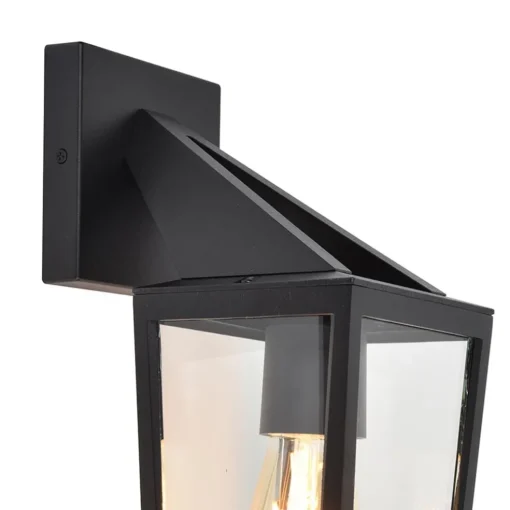 Buitenlamp lantaarn zwart IP44