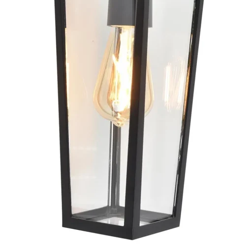 Buitenlamp lantaarn zwart IP44