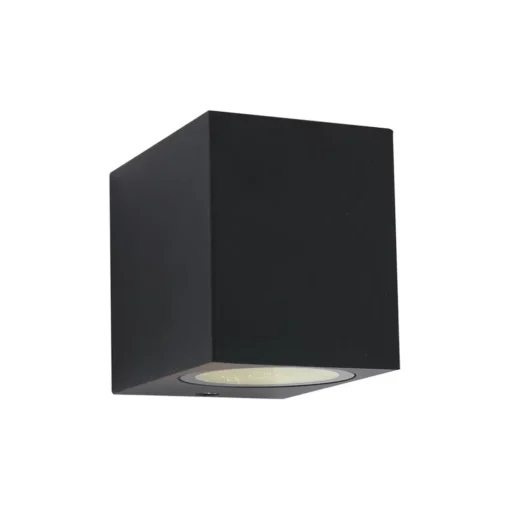 Buitenlamp Logan kubus zwart IP44