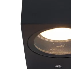Buitenlamp Logan kubus zwart IP44