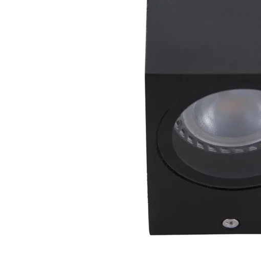 Buitenlamp Logan kubus zwart IP44