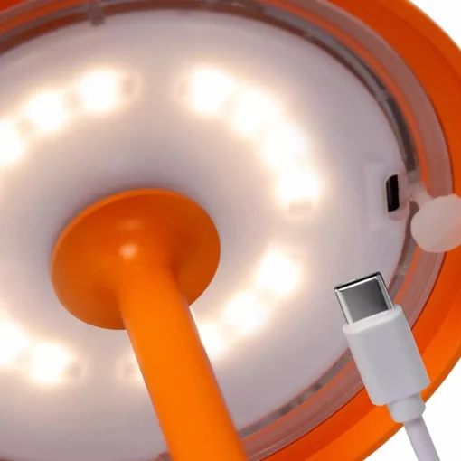 Buitenlamp op batterij oranje dimbaar IP54