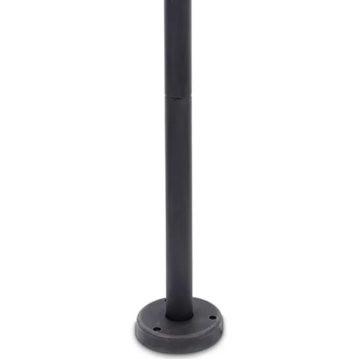 Buitenlamp op paal zwart/roest met helder glas