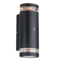 Buitenlamp Panay zwart+schemersensor