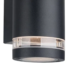 Buitenlamp Panay zwart+schemersensor