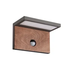 Buitenlamp Ruka antra/hout sensor IP54