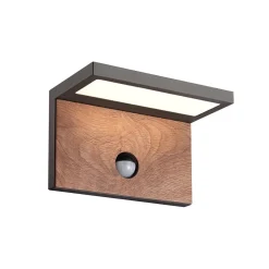 Buitenlamp Ruka antra/hout sensor IP54