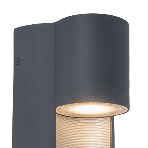 Buitenlamp wand downlighter IP54 grijs