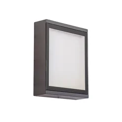 Buitenlamp wand rechthoek antraciet IP54