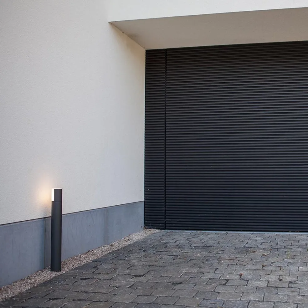 Buitenpaal grijs cilinder draaibaar IP54