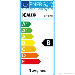 Calex Bilbao led lamp titanium 4w e27