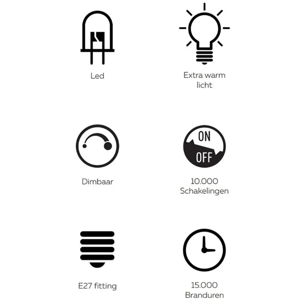 Calex Colors Elegance Boden zwart dimbaar