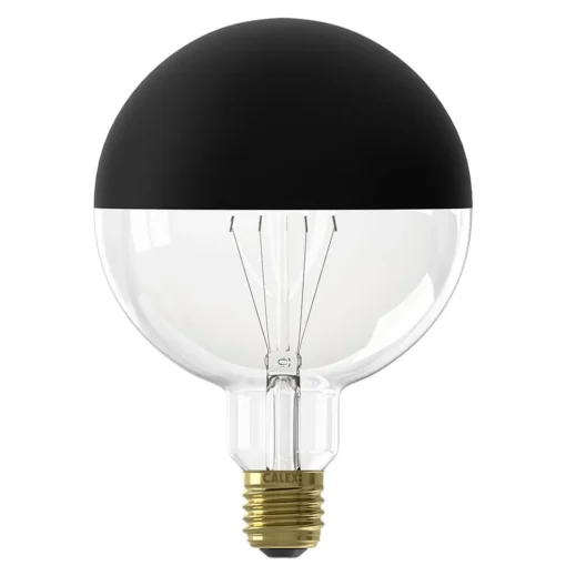 Calex LED G125 kopspiegel zwart dimbaar