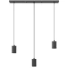 Calex multipendel 3-lichts balk E27 pendels zwart