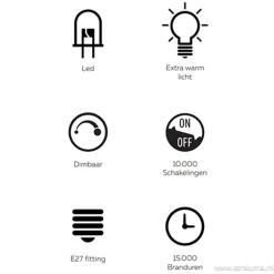 Calex Organic led lamp gold e27