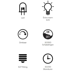 Calex Organic Neo rose dimbaar