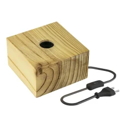 Calex tafellamp Wood FSC vierkant