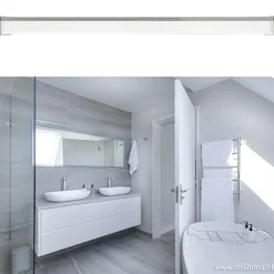 Chromen wandlamp badkamer spiegel