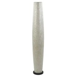 Decoratieve schelpen vloerlamp zuil
