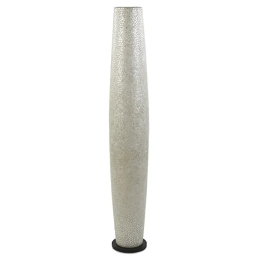 Decoratieve schelpen vloerlamp zuil