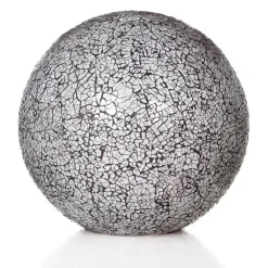 Decoratieve tafellamp 40cm glas zwart
