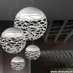 Design hanglamp Kelly bol wit