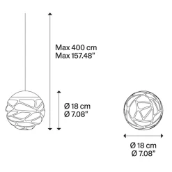 Design hanglamp Kelly cluster LED zwart
